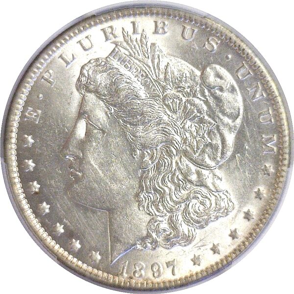 1897-O.  Morgan Dollar. PCGS. AU-58. - Image 2