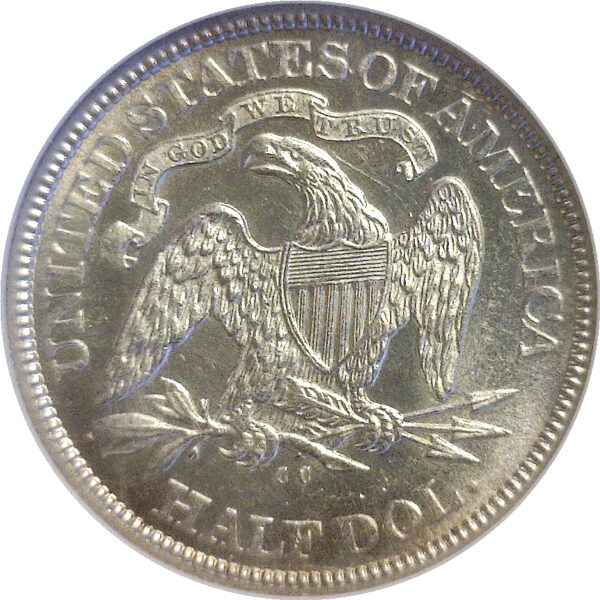 1876-CC .  Seated Liberty Half Dollar. NGC. MS-63. - Image 3