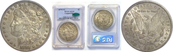 1879-CC   Morgan Dollar.   -  PCGS. AU-53.  CAC