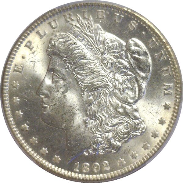 1892.  Morgan Dollar.  -  PCGS. MS-63. - Image 2