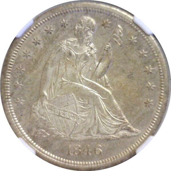 1846-O Seated Liberty Dollar   -   NGC MS-62  CAC - Image 2