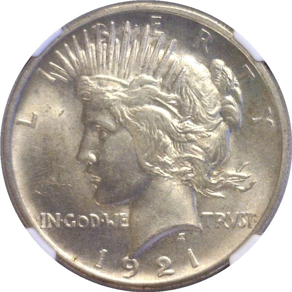 1921  Peace Dollar.  -  NGC MS-64+. - Image 2