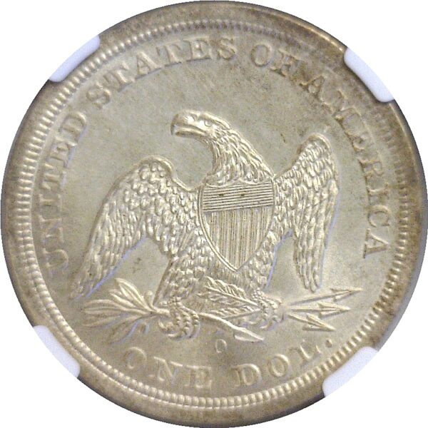 1846-O Seated Liberty Dollar   -   NGC MS-62  CAC - Image 3