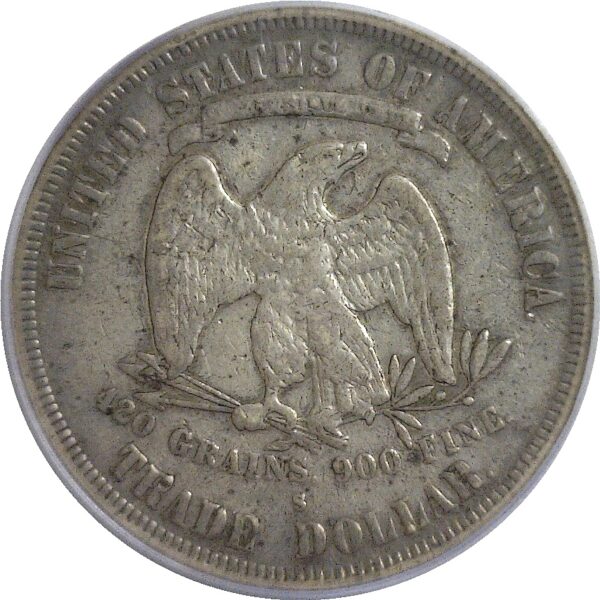 1878-S  Trade Dollar  -   PCGS  VF-35. - Image 3