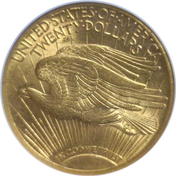 1908-S  $20 St. Gaudens  -  NGC. AU-58. - Image 3