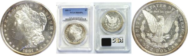 1881-S.  Morgan Dollar. PCGS.  -  MS-65. PL.