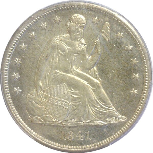 1841  Seated Liberty Dollar. PCGS. MS-61. - Image 2