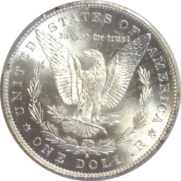 1891-S  Morgan Dollar   -   PCGS. MS-63. - Image 3