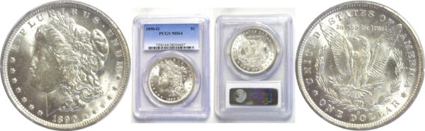 1890-O.  Morgan Dollar.  -  PCGS. MS-64.