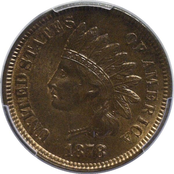 1878 Indian Head Cent  -  PCGS MS-63 RB - Image 2