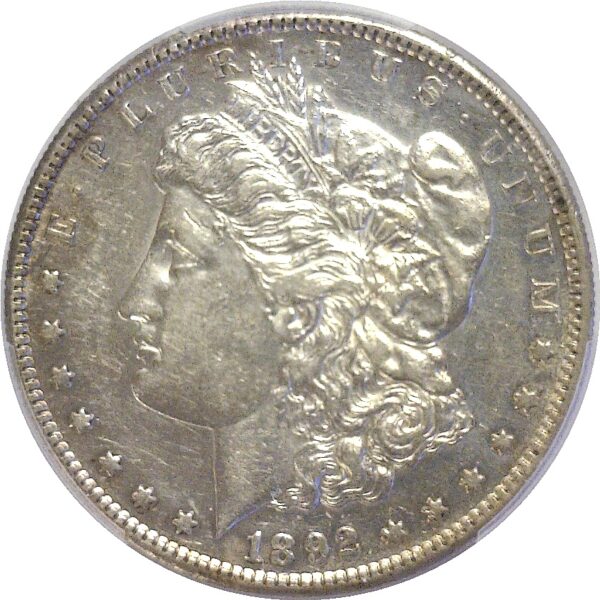 1892-S.  Morgan Dollar.  -  PCGS. AU-55. - Image 2