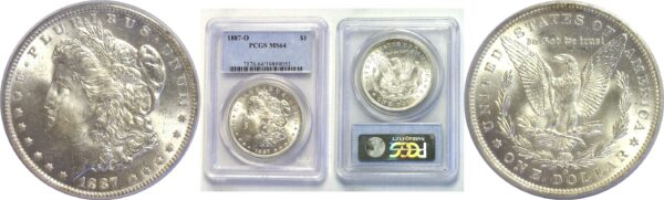 1887-O.  Morgan Dollar. -   PCGS. MS-64.