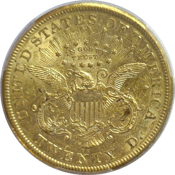 1874-CC   $20 Liberty.  -  PCGS. AU-58. - Image 3