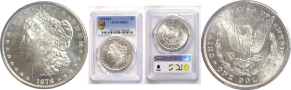 1878-8TF.  Morgan Dollar.  -  PCGS. MS-63.