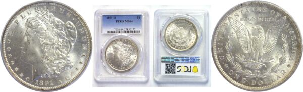 1891-O.  Morgan Dollar.  -  PCGS. MS-64.