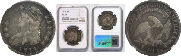 1811  Bust Half Dollar.  -  NGC. VF-30.