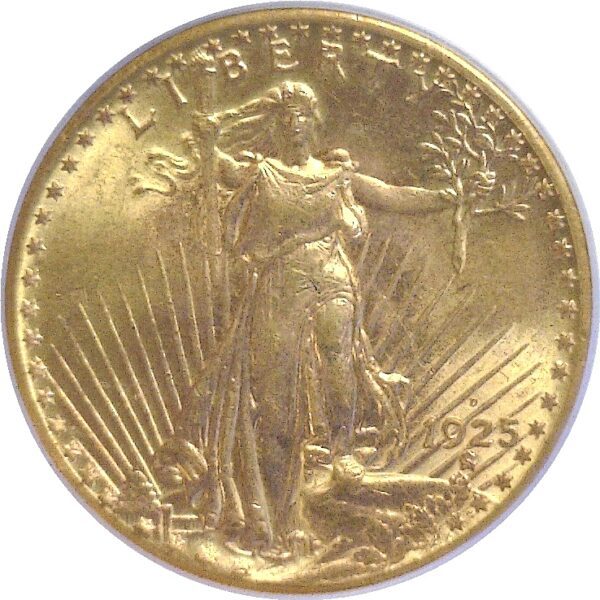 1925-D $20 St. Gaudens. -  PCGS MS-63. CAC - Image 2
