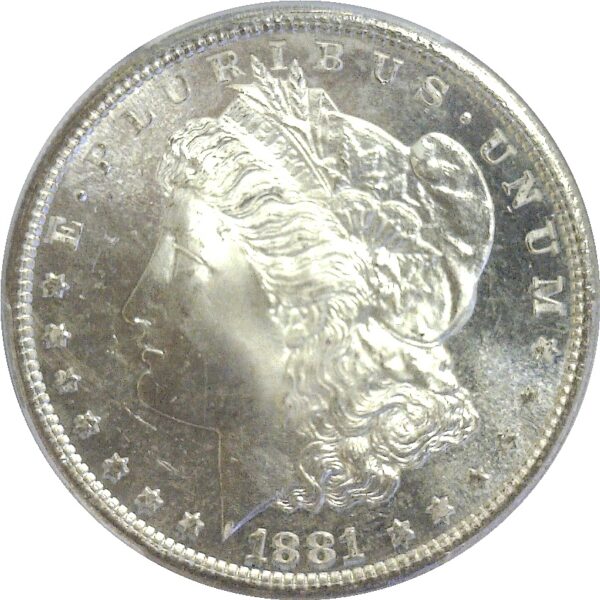 1881-S  Morgan Dollar.  -  PCGS MS-65. PL. - Image 2