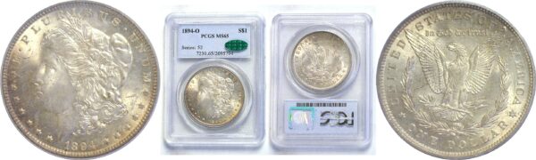 1894-O  Morgan Dollar.  -  PCGS MS-65. CAC