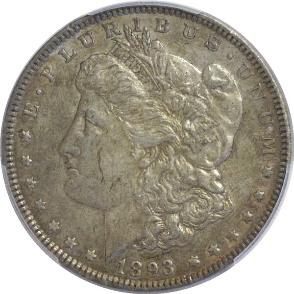 1893  Morgan Dollar  -  PCGS. XF-45. - Image 2