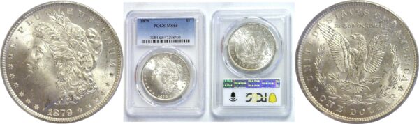 1879  Morgan Dollar.  -   PCGS. MS-65.