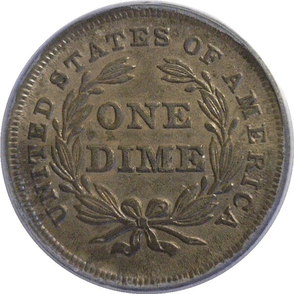 1838.  Seated Liberty Dime.   -   PCGS. AU-55. - Image 3