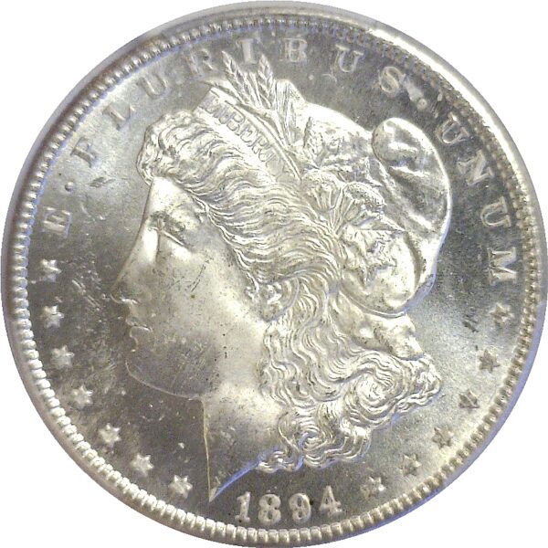 1894-S  Morgan Dollar   -   PCGS MS-64.  CAC - Image 2