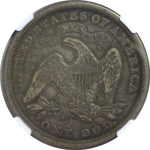 1872.  Seated Liberty Dollar. NGC. VF-20. - Image 3