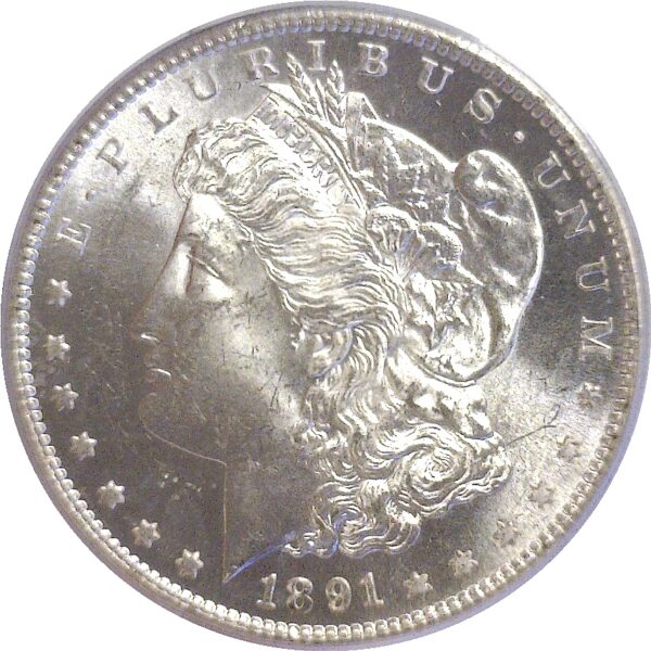 1891-S  Morgan Dollar.  -   PCGS MS-63. - Image 2
