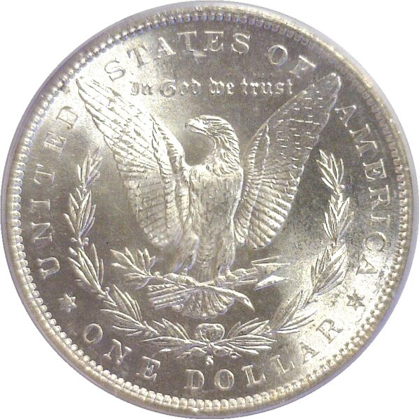 1891-S  Morgan Dollar.  -   PCGS MS-63. - Image 3