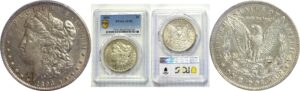 1893  Morgan Dollar.  -  PCGS AU-50.