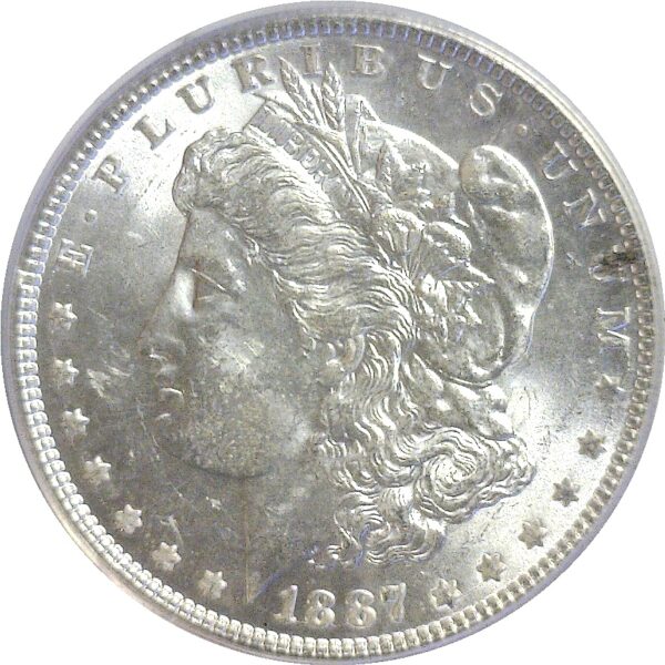 1887.  Morgan Dollar.  -   ANACS. MS-62. - Image 2