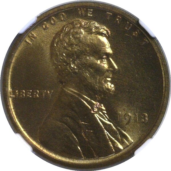 1913  Lincoln Cent  -  NGC PF-67 RB  CAC - Image 2