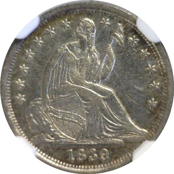 1839-O Seated Liberty Half Dime.  -   NGC AU-53 - Image 2