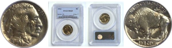 1914 Buffalo Nickel   -   PCGS MS-65