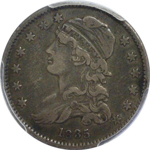 1835 Bust Quarter  -  PCGS VF-30  CAC - Image 2