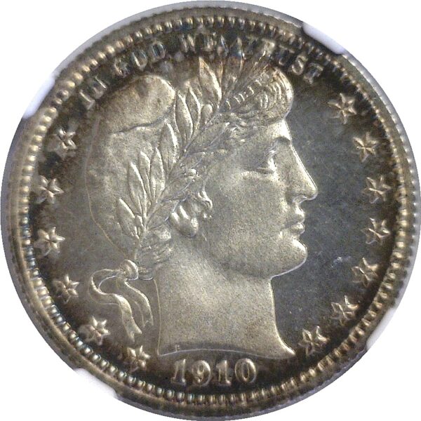 1910 Barber Quarter.  -  NGC PR-68+. CAM.  CAC - Image 2