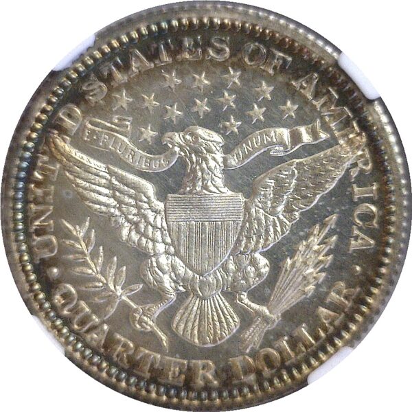 1910 Barber Quarter.  -  NGC PR-68+. CAM.  CAC - Image 3