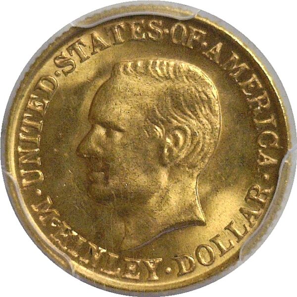 1917 $1 McKinley Gold Commemorative.  -  PCGS MS-65 - Image 2