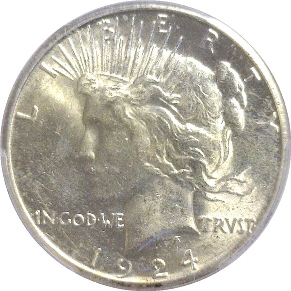 1924-S Peace Dollar  -  PCGS MS-63 - Image 2