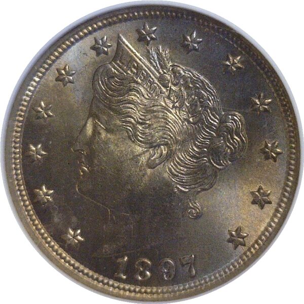 1897.  Liberty Nickel.  -  NGC. MS-64. - Image 2
