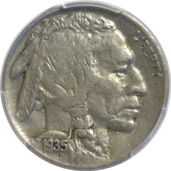 1935 Doubled Die Reverse. Buffalo Nickel.  -   PCGS XF-45 - Image 2