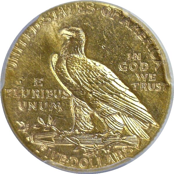 1915-S  $5 Indian  -  PCGS MS-62. - Image 3