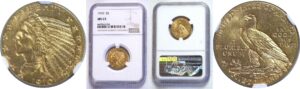 1910 $5 Indian  -  NGC MS-63.
