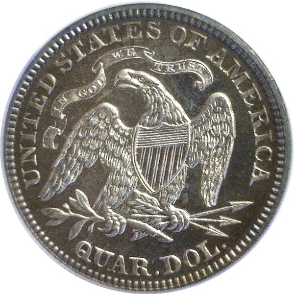 1880 Seated Liberty Quarter.  -   PCGS PR-66 CAM - Image 3