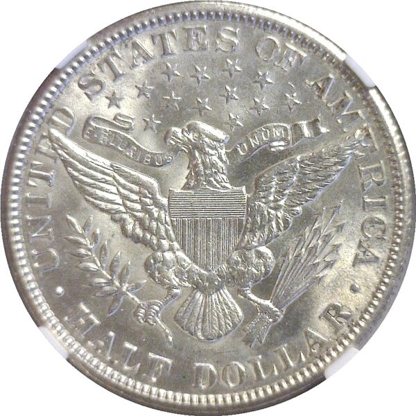 1908 Barber Half Dollar  -  NGC AU-55 - Image 3