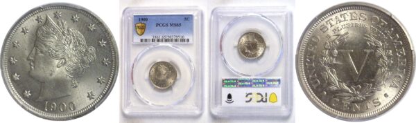 1900.  Liberty Nickel.  -  PCGS. MS-65.