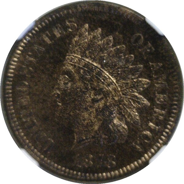 1878  Indian Head Cent.  - NGC PR-65. RB. - Image 2