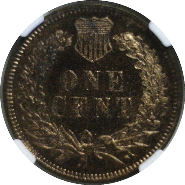 1878  Indian Head Cent.  - NGC PR-65. RB. - Image 3