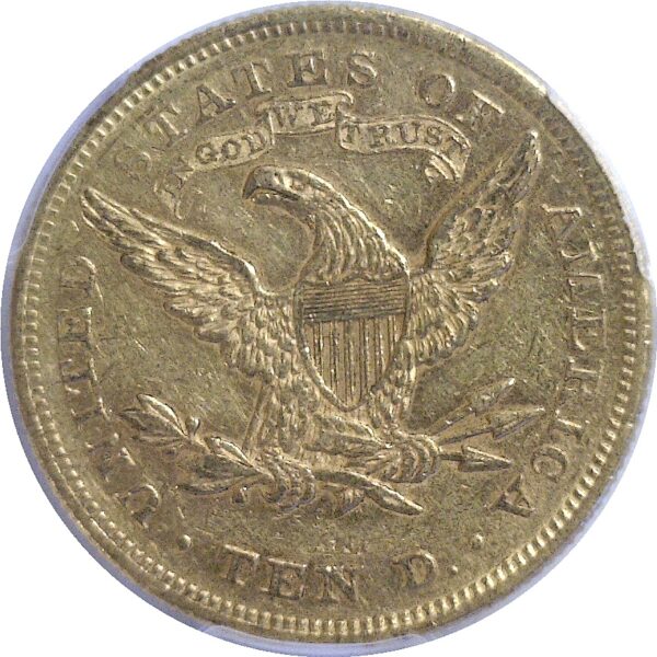 1870 $10 Liberty  -  PCGS AU-58.  CAC - Image 3